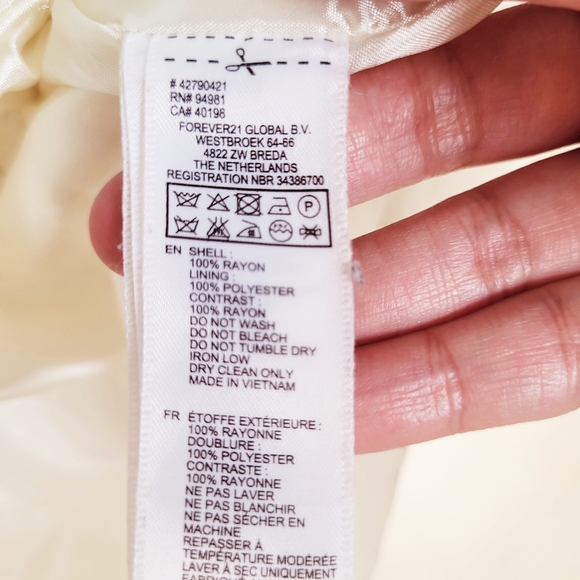 Forever 21 Peter Pan Collared Polkadot Sleeveless Rayon Black and White Dress Sm - Picture 5 of 9